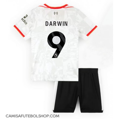 Camisa de time de futebol Liverpool Darwin Nunez #9 Replicas 3º Equipamento Infantil 2024-25 Manga Curta (+ Calças curtas)